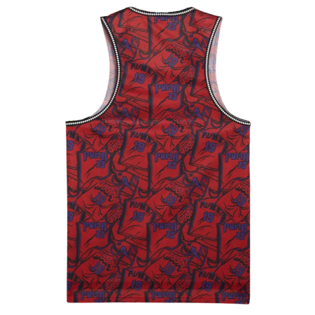 Camiseta de Baloncesto de Tirantes Puma Flagrant Foul "Candy Apple-AOP "