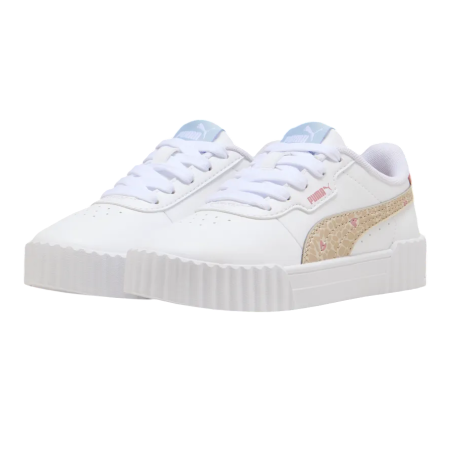 Zapatillas niña Puma Carina 3.0 Winter Safari PS "White-Birch"