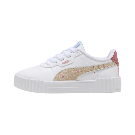 Zapatillas niña Puma Carina 3.0 Winter Safari PS "White-Birch"