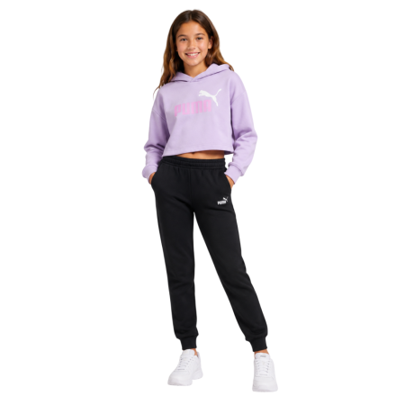 Pantalón Puma ESS 2 COLOR Small No. 1 Logo  FL G "Black-Light Lavender"