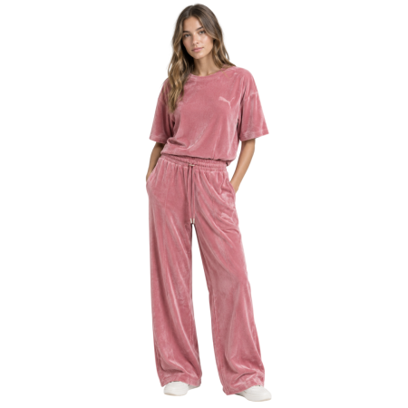 Pantalón recto Puma ESS ELEVATED Comfort Velour  "Dusky Rosewood"