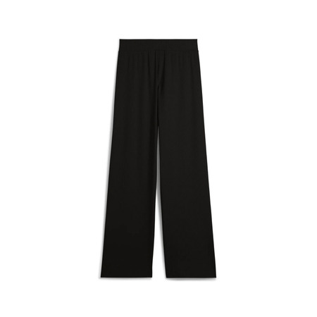 Puma ESS ELEVATED High-Waist Straight Leg Rib Pant "Black"