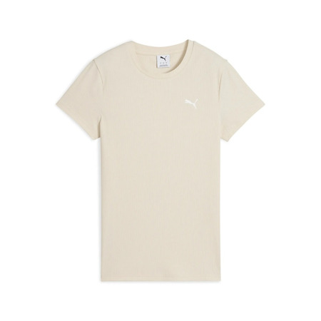 Puma ESS ELEVATED Rib Tee "Alpine Snow"
