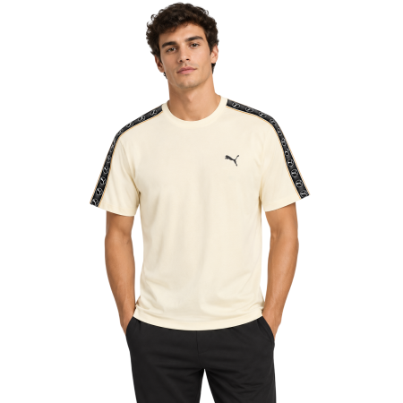Puma Camiseta holgada Essentials Elevated Tape  "Buttercream"