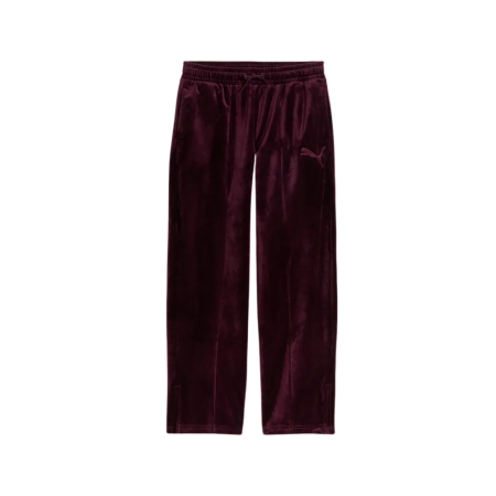 Pantalón Niña Puma ESS ELEVATED Velour Straight "Ruby Noir"