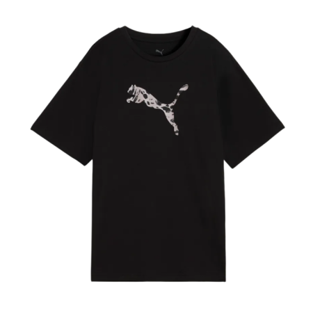 Camiseta Mujer Puma ESS GRAPHIC Animal Relaxed  "Black Print"