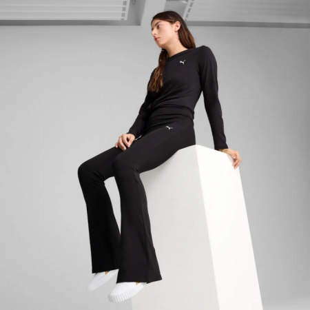 Mallas Puma ESSENTIALS HIGH WAIST FLARE "Black"