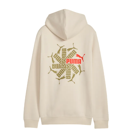 Sudadera Puma ESS LOGO LAB Brand Back Graphic FL B "Alpine Snow"