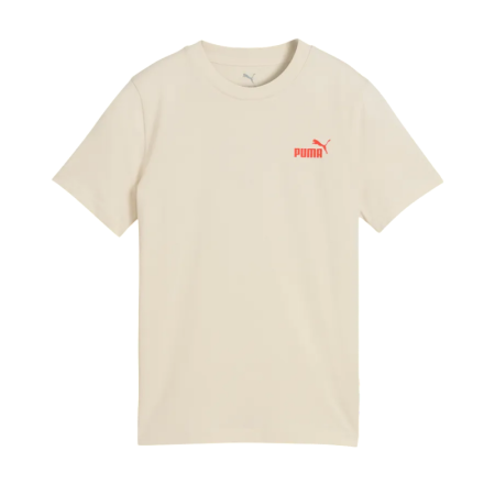 Camiseta Niño Puma ESS LOGO LAB Brand Back Graphic B "Alpine Snow"