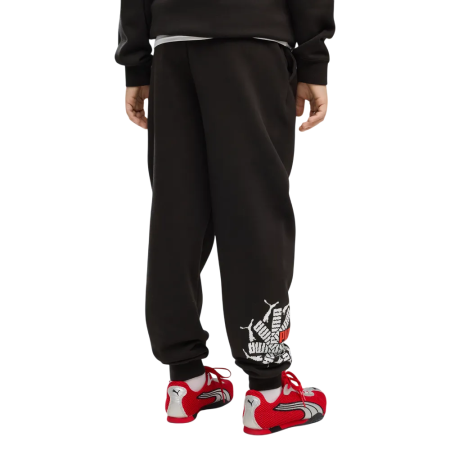 Pantalón Puma ESS LOGO LAB Brand FL B "Black"