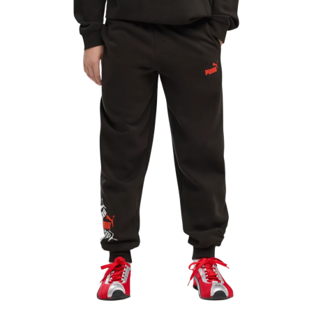 Pantalón Puma ESS LOGO LAB Brand FL B "Black"