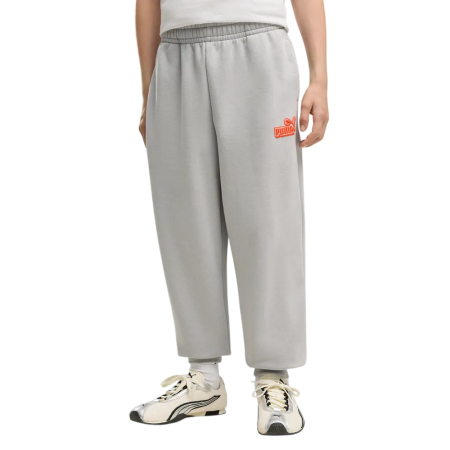 Pantalón Puma ESS LOGO LAB Relaxed  FL B "Gray Echo"