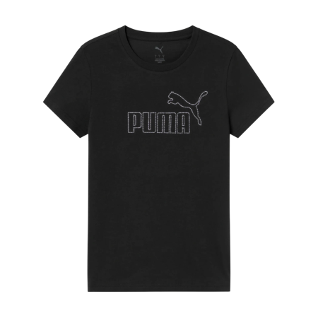 Camiseta mujer Puma ESS Rhinestone "Black"