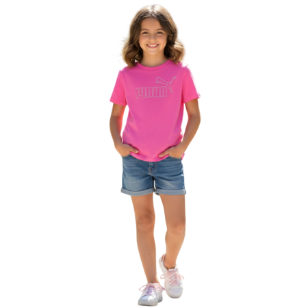 Camiseta Niña Puma ESS Rhinestone  G "Mauve Pop"