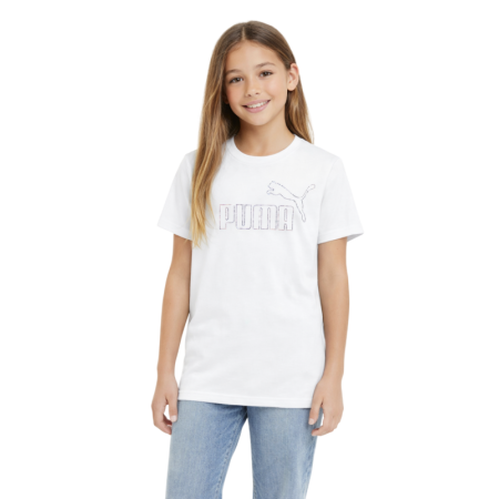 Camiseta Puma ESS Rhinestone T G "White"
