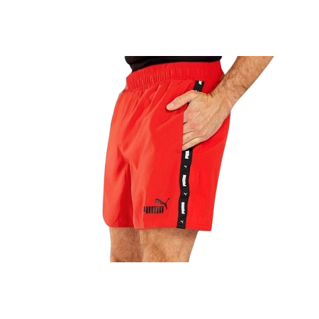 Puma ESS+ Tape Woven Shorts "High Risk Red"