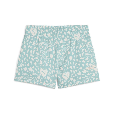 Puma FLAMING LOVE AOP High Waist Shorts TR G"Modern Mint"