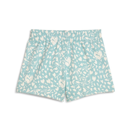 Puma FLAMING LOVE AOP High Waist Shorts TR G"Modern Mint"