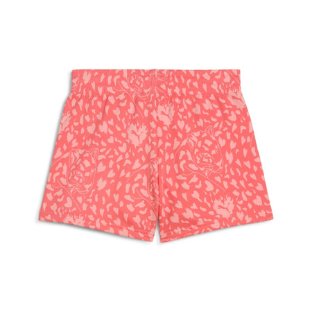 Puma FLAMING LOVE AOP High Waist Shorts TR G "Peach Frost"