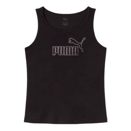Camiseta Niña  Puma ESS Logo Tank Rhinestone G "Black"