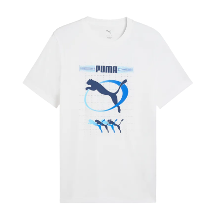 Camiseta hombre Puma GRAPHIC Execution "White"