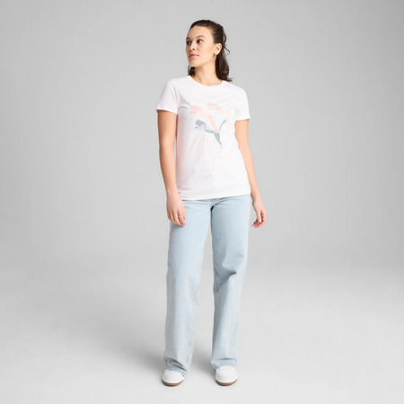 Puma GRAPHICS Branded Leaf Tee "White"
