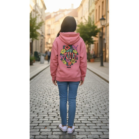 Sudadera Niña Puma MID90s Flower "Wild Pink"