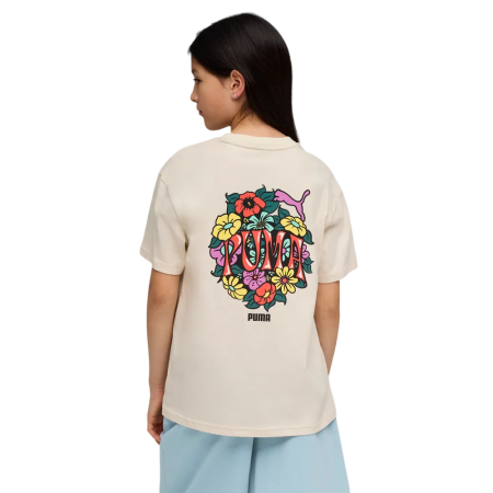 Camiseta Puma MID90s Relaxed Graphic Flower  G "Alpine Snow"