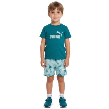 Conjunto Infantil Puma MINICATS ESS TIE-DYE  "Green"