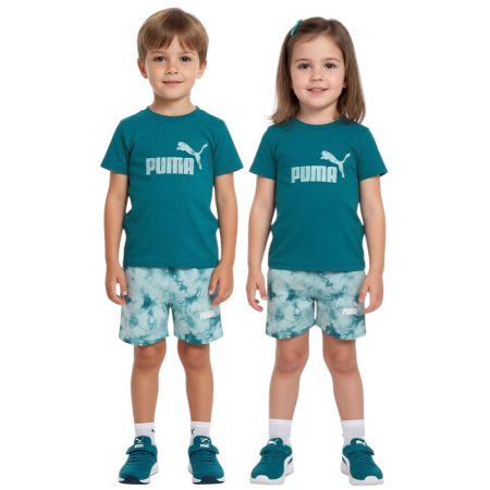 Conjunto Infantil Puma MINICATS ESS TIE-DYE  "Green"