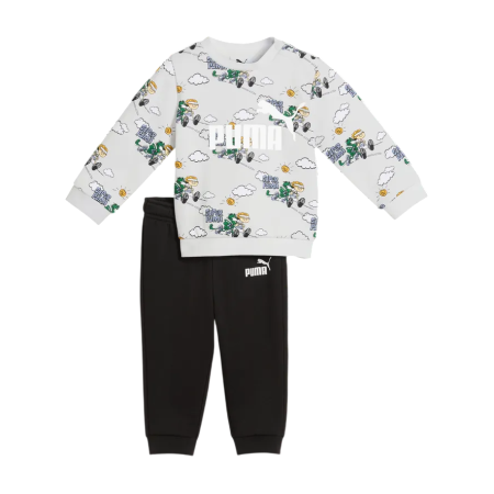 Chándal infantil Puma MINICATS SUPER PUMA AOP FL INF "White Glow Heather"