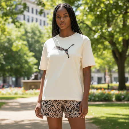 Puma Pantalòn corto ESS GRAPHIC Animal "Sandstone"