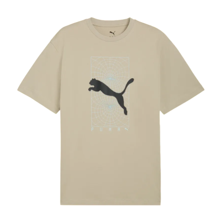 Camiseta hombre Puma PUMATECH Graphic  "Pebble Gray"