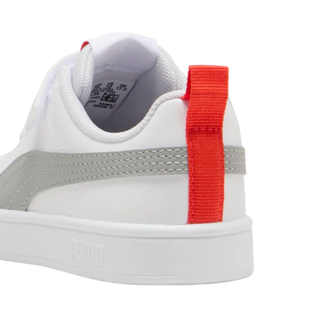Zapatillas Niño/a Puma Rickie AC+ PS "White-Gray Echo-Red Flash"