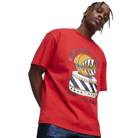 Camiseta Puma Showtime Tee 3 "Time Red"