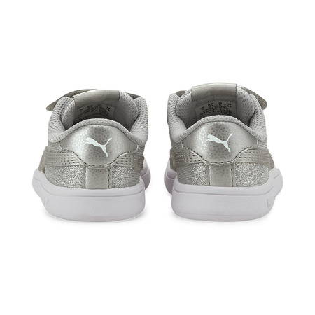 Puma Smash V2 Glitz Glam V Infant "Silver"