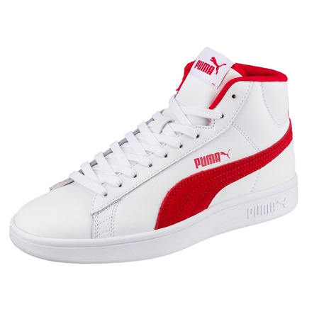 Puma Smash V2 Mid L Junior (white/red)