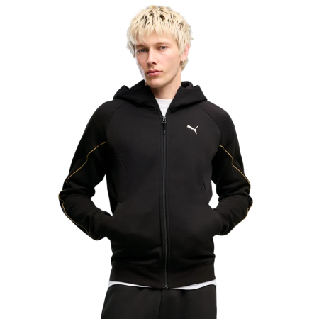 Sudadera con capucha PUMA SPORT Graphic Holiday Full-Zip " Black"