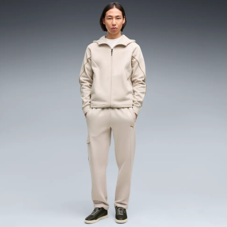 Sudadera Puma con capucha SPORT Graphic Holiday Full-Zip "Silver Fog"