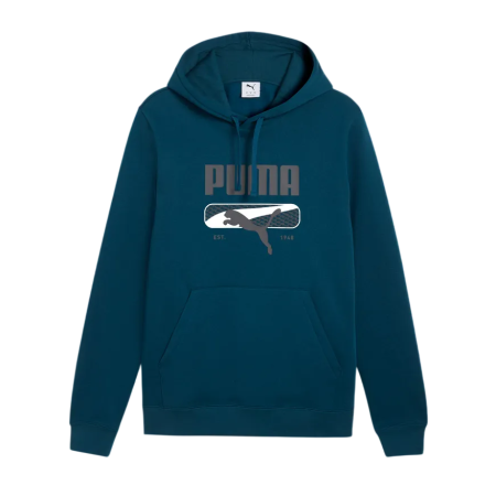 Sudadera PUMA SPORT Logo Play FL "Midnight Petrol"