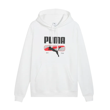 Sudadera PUMA SPORT Logo Play FL "White"