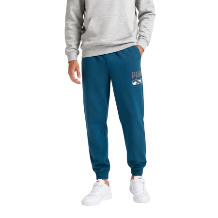 Pantalón PUMA SPORT Logo Play FL cl "Midnight Petrol"