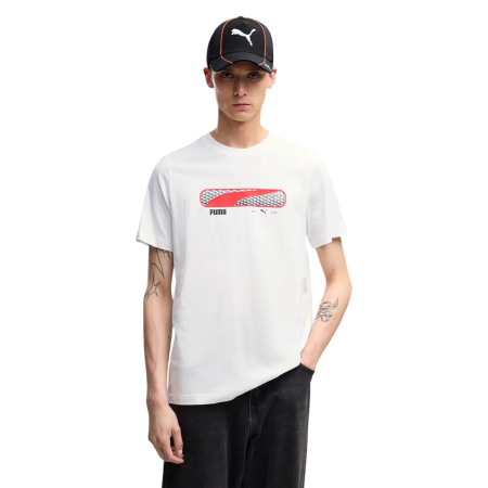 Camiseta PUMA SPORT Logo Play  "White"