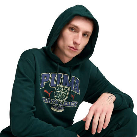 Puma SPORTS LEGACY Graphic Hoodie TR "Dark Myrtle"