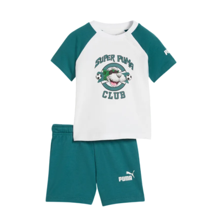Conjunto Infantil Puma SUPER PUMA  "White-Green"