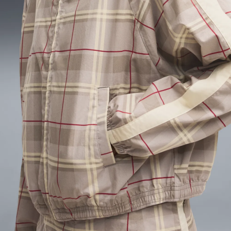 Chaqueta Puma T7 Relaxed Tartan Woven "Mouse Gray"