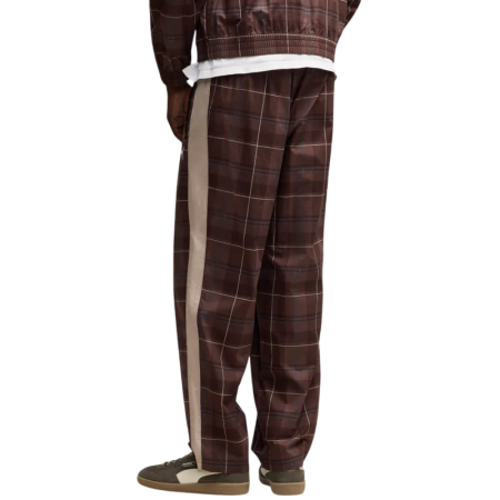 Pantalón  deportivo  Puma T7 Relaxed Tartan Woven Track "Chocolate Fondue"