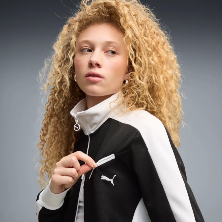 Chaqueta Puma T7 Retro Track "Black-White"