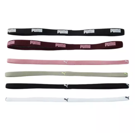 Cintas Para el Pelo Puma TR ESS Hairbands "Ruby Shimmer-Poised Pink-Lux Army-Black-White"