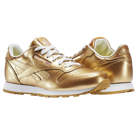 Reebok Classic Leather Metallic Brass Junior
